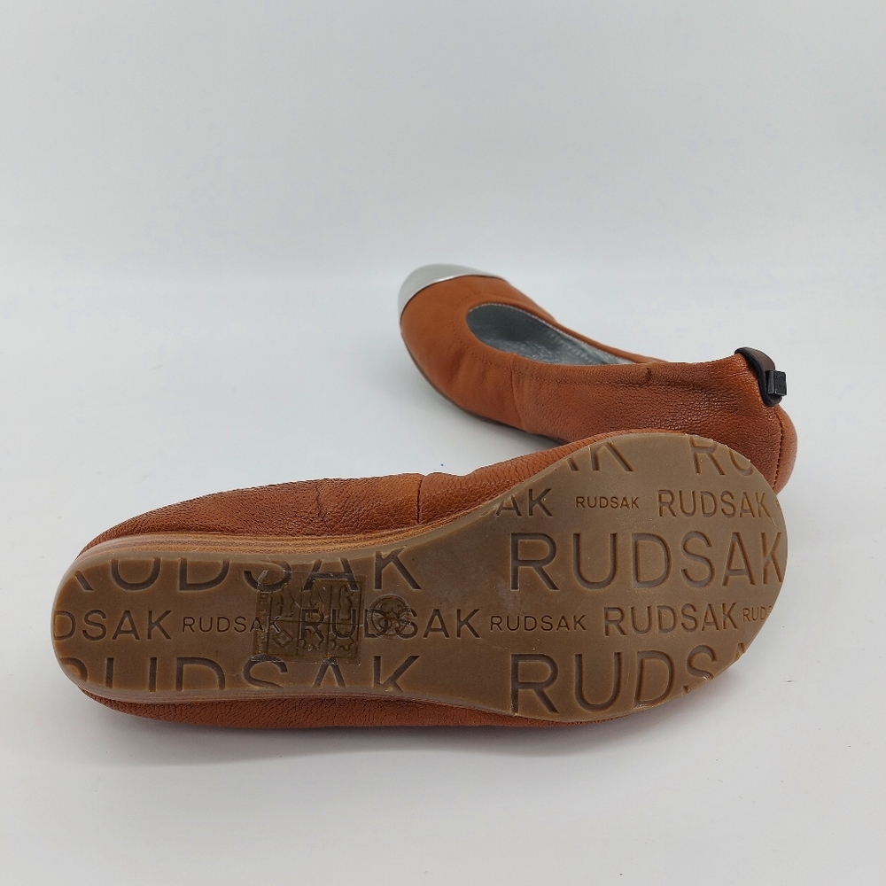 Rudsak leather ballet flats with silver tipped toes US Size 6 EU 36 Classic - Picture 10 of 10
